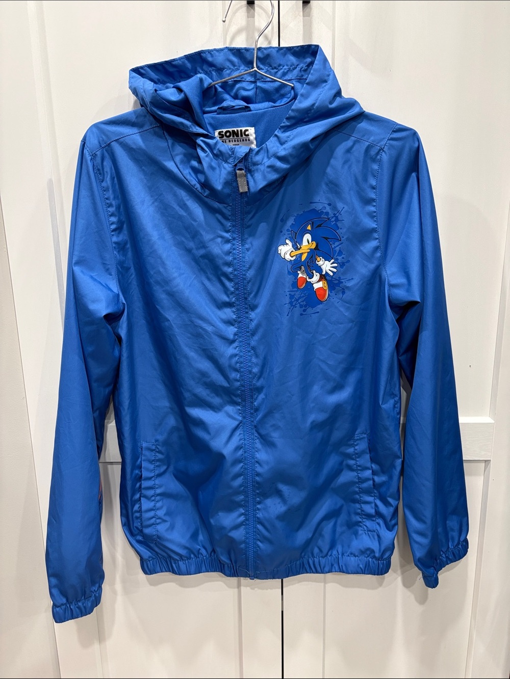 Sonic Themed Kids Blue windbreaker Jacket